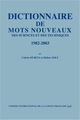 Dictionnaire de mots nouveaux De Colette MURCIA et Hubert JOLY - CILF