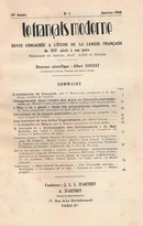 Le français moderne - 1948  - CILF