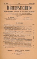 Le français moderne - 1956  - CILF