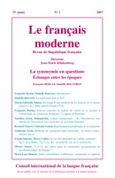 Le Français moderne n° 1 et 2 – 2007  - CILF